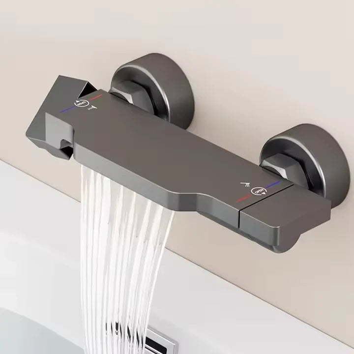 Solid Brass Triple Handle Tub Shower Faucet
