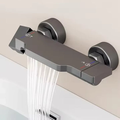 Solid Brass Triple Handle Tub Shower Faucet