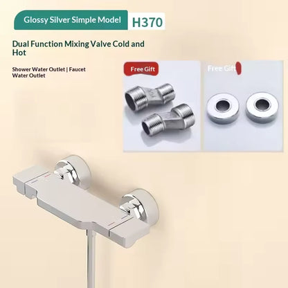 Solid Brass Triple Handle Tub Shower Faucet